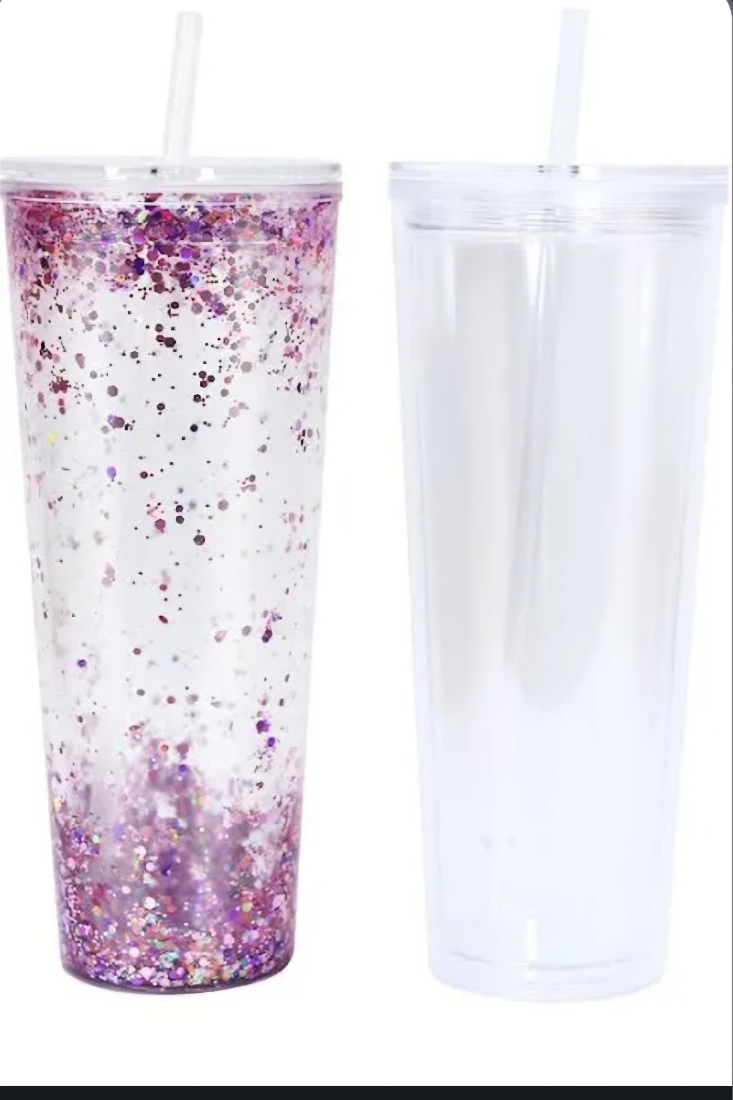 24 oz Acrylic Snowglobe Cup